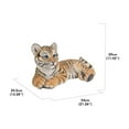 thumbnail image 3 of Hi-Line Gift Ltd. Baby Yellow Tiger Cub Laying Down Statue, 3 of 8