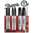 thumbnail image 1 of Sharpie Marqueurs Permanents Assortiment, Comprenant des Marqueurs Fins, Ultra-Fins et à Pointe Biseautée, Noir, 6 Unités, 1 of 5
