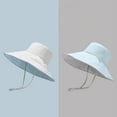 thumbnail image 6 of CoCopeaunts Reversible Bucket Hat for Women Summer Wide Brim Sun Shade Outdoor Casual Solid Men Fisherman Hat with Chin Strap, 6 of 8
