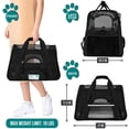 thumbnail image 2 of PetAmi Transportín para mascotas aprobado por la aerolínea para gatos, transportador de perros de lado suave para perros pequeños, suministros de viaje para gatos, accesorios para gatos de interior, b, 2 of 5