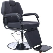 Artist hand Hair Stylist All Purpose Barber Chair for Barbershop Salon Chair,Heavy Duty Hydraulic Barber Chair Spa Furniture Shampoo Reclining Extra Wider Seat Beauty Hair Salon Equipment,black