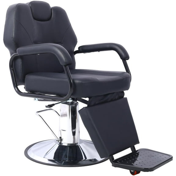 Artist hand Hair Stylist All Purpose Barber Chair for Barbershop Salon Chair,Heavy Duty Hydraulic Barber Chair Spa Furniture Shampoo Reclining Extra Wider Seat Beauty Hair Salon Equipment,black