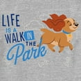 thumbnail image 2 of Toddler's Lady and the Tramp Lady Life Is a Walk in the Park Graphic Tee Athletic Heather 3T, 2 of 3