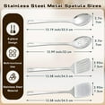 thumbnail image 2 of Juego de 4 Utensilios de Cocina de Acero Inoxidable. Incluye Espátula para Wok y Cuchara para Servir., 2 of 7