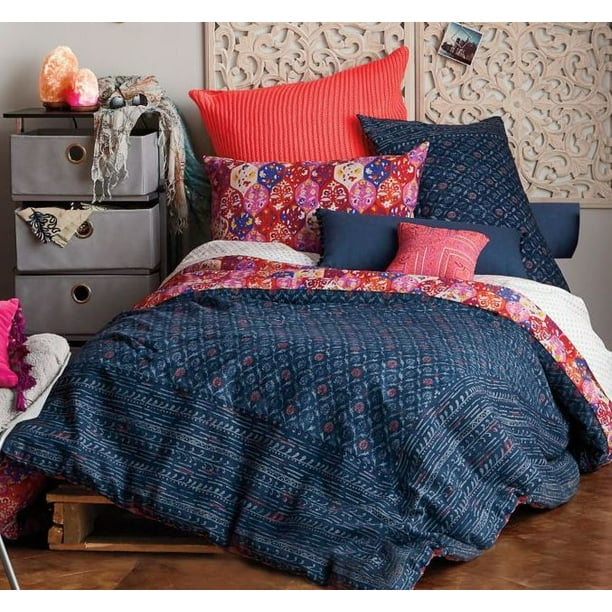 ANTHOLOGY HAPPY INDIGO EUROPEAN PILLOW SHAM