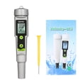 thumbnail image 2 of Salinometer Waterproof Salinity Test Pen 2-in-1 Salinity & Temperature Meter Portable Salinity Meter Salimeter Pen Type Salinograph 0~199.9ppt -50~70℃ Temperature Meter ℃/℉ Conversion Bever, 2 of 7
