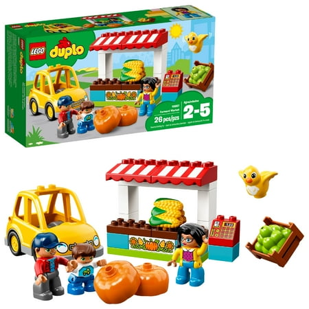 LEGO DUPLO Town Farmers Market 10867 Preschool Building (Best Muscle Building Stack On The Market)