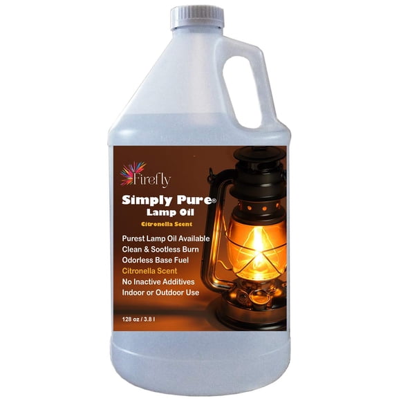 Aceite para lámpara Firefly Kosher, parafina de citronela, 3,78 L, inodoro