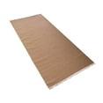 thumbnail image 2 of Rugsotic Carpets Eco-Friendly Woven Hand Woven Kilim Flat Weave Light Brown Solid Area Rug, 3'x13' Runner, Antimicrobial, 2 of 8