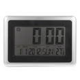 thumbnail image 1 of 1Pc LCD Digital Clock Alarm Clock Perpetual Clendar Electronic Clock No Battery, 1 of 7