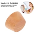 thumbnail image 5 of TABLZONE 1Pc Portable Wool Ball Pincushion Blue with Wooden Bottom for Sewing Storage, 5 of 8
