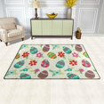 thumbnail image 3 of Coolnut Lightweight Soft Area Rugs 31x20 Inch, Happy Easter Ornaments Floor Mat Doormat for for Rooms Entrance Hardwood Floor Living Room 2'7" x 1'8"） Nursery Rugs, 3 of 6