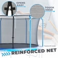 thumbnail image 3 of Plexalife Trampoline Safety Enclosure Set including Trampoline Net, 6 Curved Trampoline Poles (with 6 pole caps), Trampoline Pole Foam Sleeves - Fits 14ft Round Trampoline Frame, 3 of 10