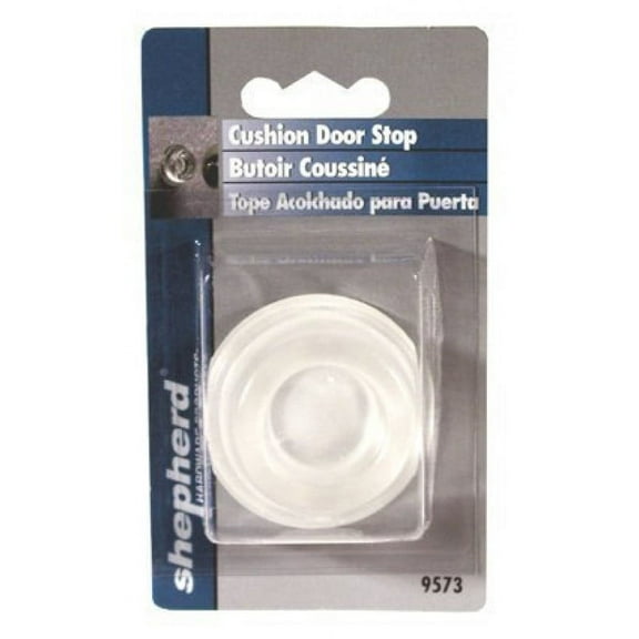 Shepherd Hardware 9573 Wall Mounted Doorstop, 1-3/4-Inch, Clear