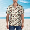 thumbnail image 2 of Susaid Insects A Print Hawaiian Shirts for Men Women,Hawaiian Summer Short-Sleeve Casual Relaxed-Fit Button-Down,X-Large, 2 of 7