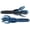 BLACK BLUE ELECTRIC BLUE, variant on Big Bite Baits Craw Tube - 4" - 8 Pack