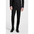 thumbnail image 3 of Kenneth Cole Mens Slim fit 2 Piece Suit 44 S / 37 Waist Black Solid Stretch, 3 of 3