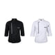 thumbnail image 1 of Chaqueta de primavera para hombre, 2 uds para proteger de manga larga, ropa de de cocina para panadería , negro se describe Blanco negro Soledad Chaquetas de cocinero, 1 of 10
