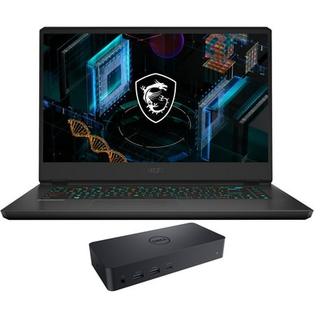 MSI GP66 Leopard Gaming & Entertainment Laptop (Intel i7-11800H 8-Core, 15.6" 144Hz Full HD (1920x1080), NVIDIA RTX 3080, 32GB RAM, 2x512GB PCIe SSD (1TB), Backlit KB, Win 10 Home) with D6000 Dock