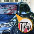 thumbnail image 3 of Yayeee Car Windshield Sun Shade Universal Fit Front Visor Protector, Pink and Red Flowers, 3 of 8