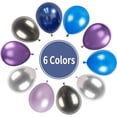 thumbnail image 3 of 55PCS Outer Space Balloons Metallic Black Purple Silver Balloons Blue and Purple Latex Balloons Pearl Blue Black Balloons for Kids Boys Astronaut Space Birthday Party Decorations, 3 of 5