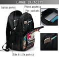 thumbnail image 4 of Xecao Vibrant Bunny Ride for Travel Laptop Backpack, USB-Charging-Enabled, Spacious Business Backpack for Men and Women,College School Computer Bag, 4 of 7
