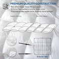 thumbnail image 5 of Three Geese Down Alternative Comforter Duvet Insert King Size, Ultra Soft All Season Bed Comforters With 8 Corner Tabs, Machine Washable (White, 106"x90"), 5 of 6