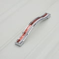 thumbnail image 6 of Modern Pearlescent Crystal Handle Color Flash Dresser Drawer Kitchen Cabinet Bedroom Closet Handle Household Hardware Supplies red and white 128mm, 6 of 9