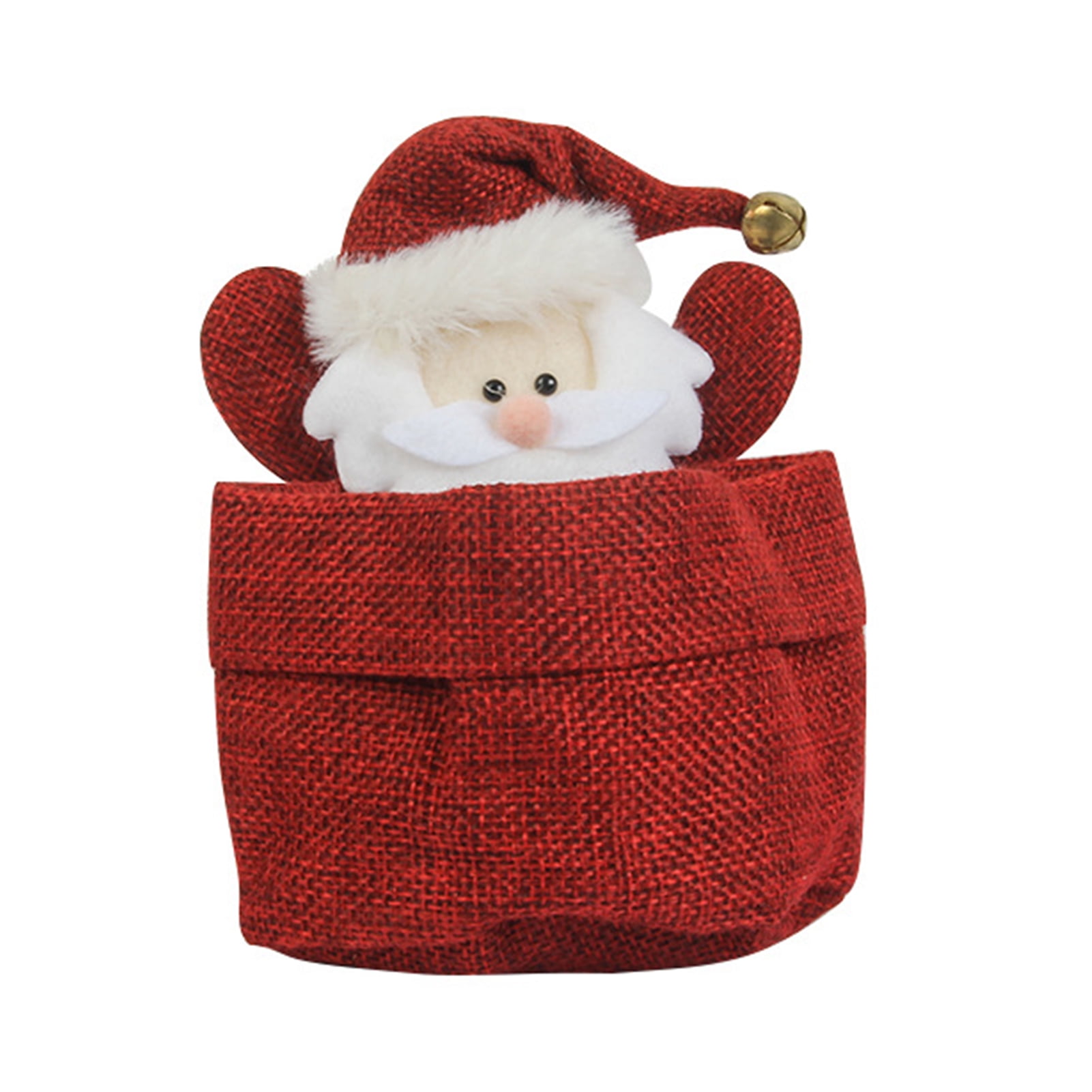 Christmas Santa Claus Snowman Festival Gift Bag Fabric Big Shopping Storage Bag 