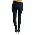 thumbnail image 5 of Vivian's Fashions Extra Long Leggings - Knit Denim, Misses Size (Black, 5X), 5 of 5