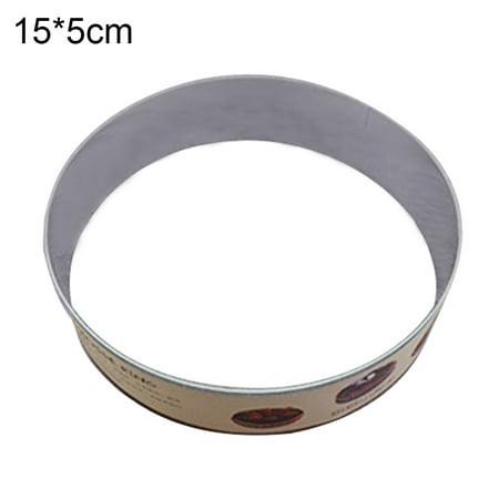 

Stainless Steel Round Square Cake Ring Mould Mousse Cutter DIY Decorating Tool Black Stainless Steel