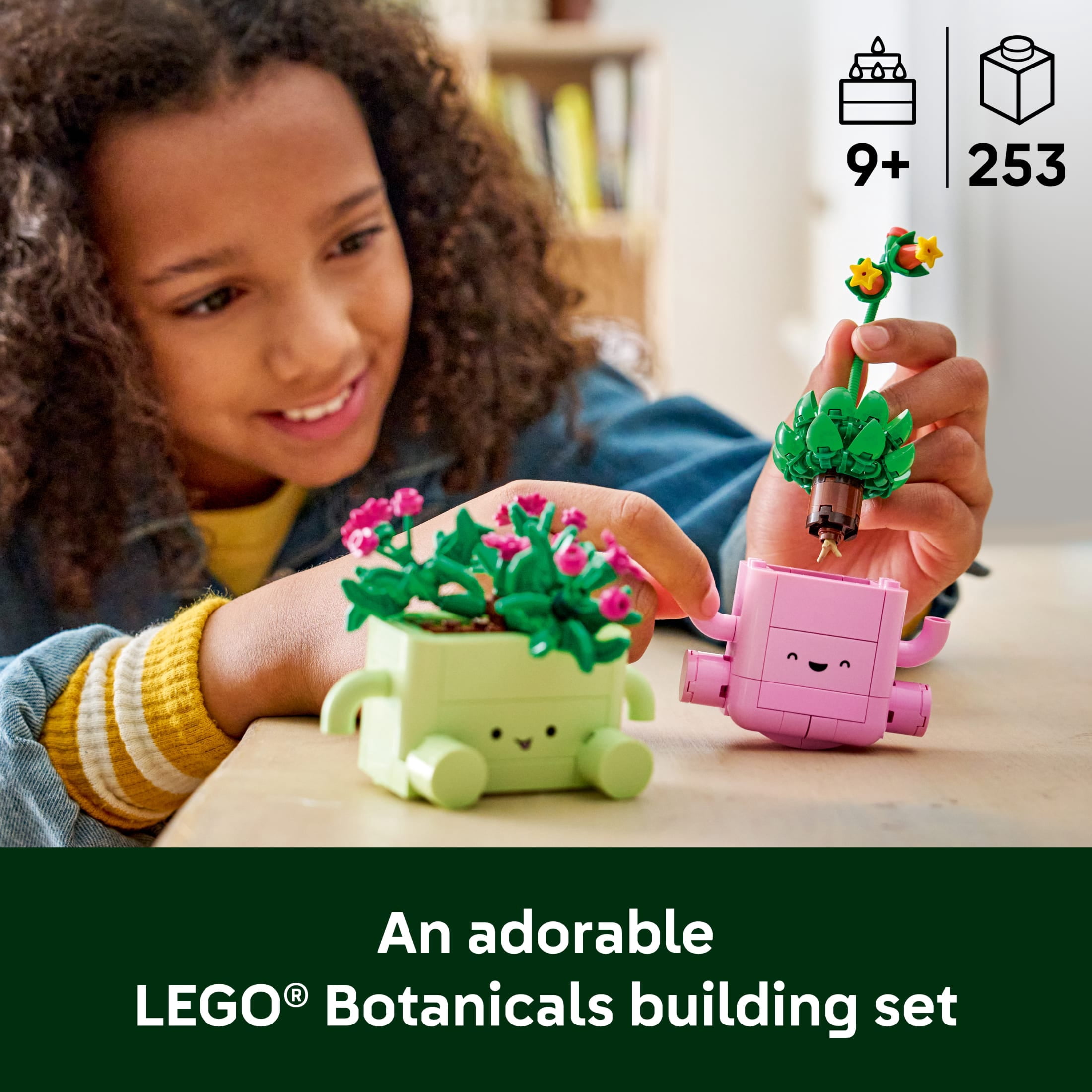 LEGO Botanicals Rocking Plants - Building Toy for Kids, Girls & Boys, Ages 9+ - Home Decor for Bedroom or Book Shelf - Housewarming Gift Ideas - 11506