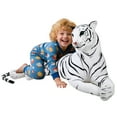 thumbnail image 6 of Giant Lifelike Tiger Stuffed Animal Plush Toy, 43"-67" Realistic Big Cat with Soft PP Cotton Fill, Detailed Stripes & Safe Stitching, Perfect Gift for Kids 3+ and Home Decor., 6 of 8
