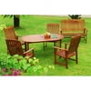 Delahey 6-Piece Outdoor Wood Dining Set - Box 1 of 2