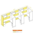 thumbnail image 5 of Modular Office Desk Furniture 67H 3pack Inline Powered Cubicles, 5 of 5