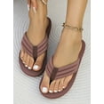 thumbnail image 2 of Women Slipper  Open Toe Slide Sandal Anti-Slip Flat Sandal For Summer Beach Multiple Colors, 2 of 7
