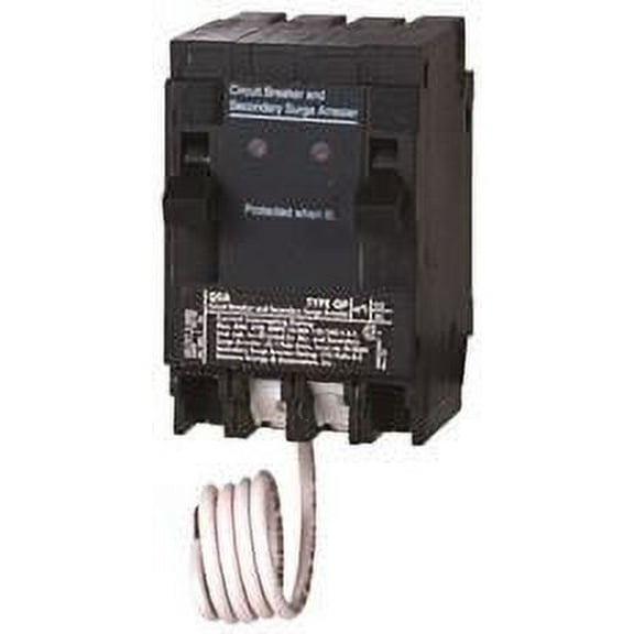 Circuit Breaker And Surge Protective Device, 2 X 20 Amp, 1-Pole