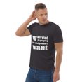 thumbnail image 6 of Worrying is praying for what you don't want t-shirt (Anthracite, 2XL), 6 of 8