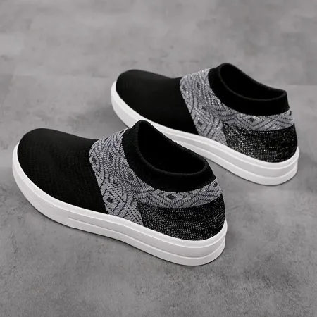 

Yishow-A1 Lightweight Knitting Casual Sports Shoes Breathable Thick Sole Weaving Skate Shoes Women‘s Footwear