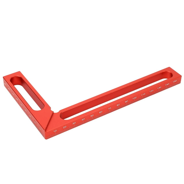L Shape Carpenter Aluminum Alloy 90 Degree Square Right Angle Ruler for Woodworking