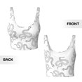 thumbnail image 6 of Sports Bra For Women, Minimalist Black Cartoon Snake Sports Bras For Women High Support, Workout Tank Tops Woman With Removable Cups, 6 of 8