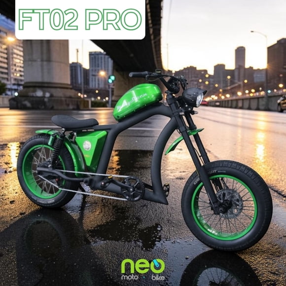 Bici Eléctrica Neo Moto Bike FT02 Pro - 55km/h - Autonomía de 100km