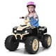 thumbnail image 3 of Costway Cuatriciclo Eléctrico ATV para Niños Coche Montable de Batería Marcha Adelante Atrás Velocidad Alta Baja con Música Luces LED Amarillo, 3 of 3