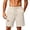 Beige, variant on 7 Inch Men Swim Trunks Gym Shorts with Zipper Pocket Quick Dry Breathable for Workout Runing Beach Pool White