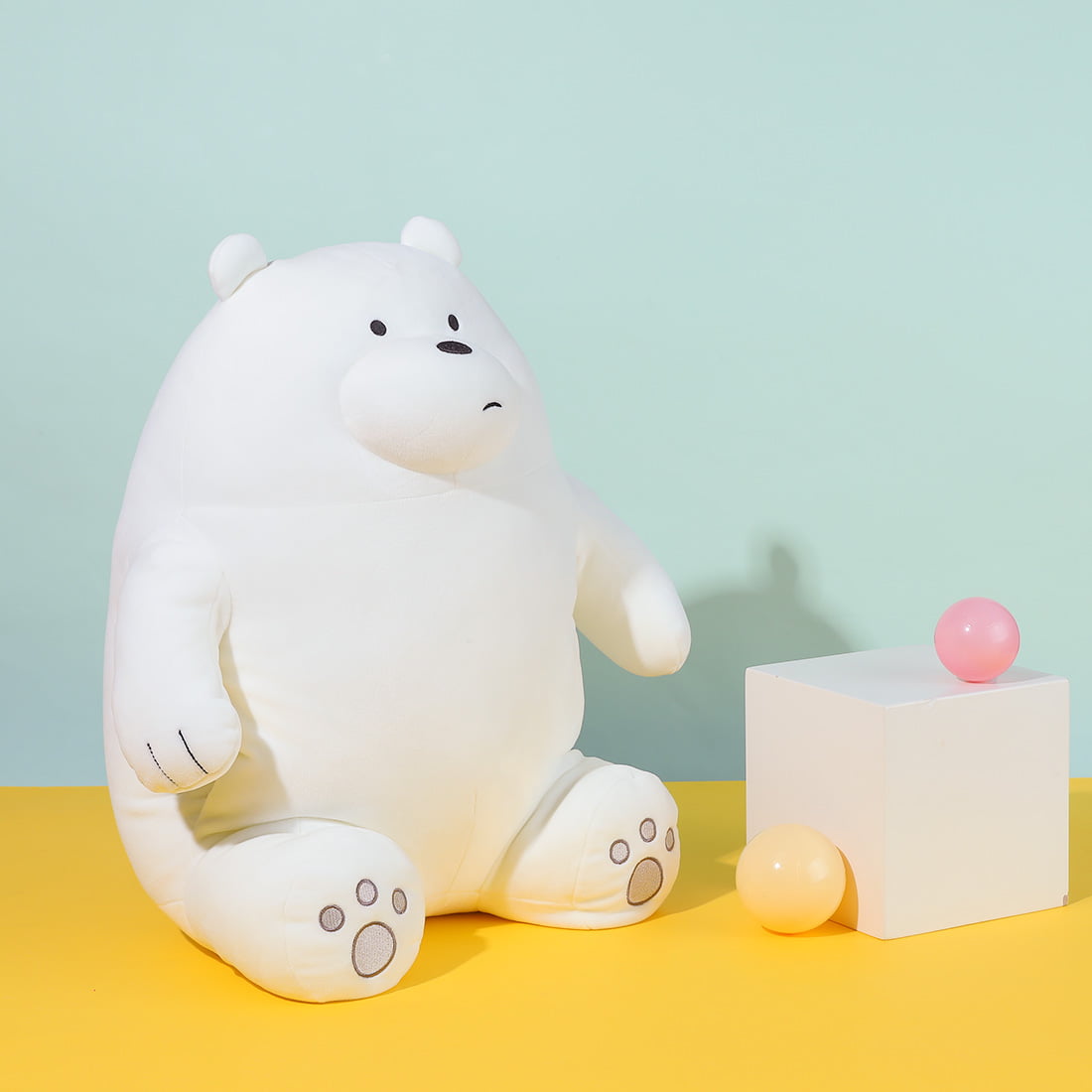 Miniso We Bare Bears Summer Vacation Series 11.8 Sitting Plush Toy