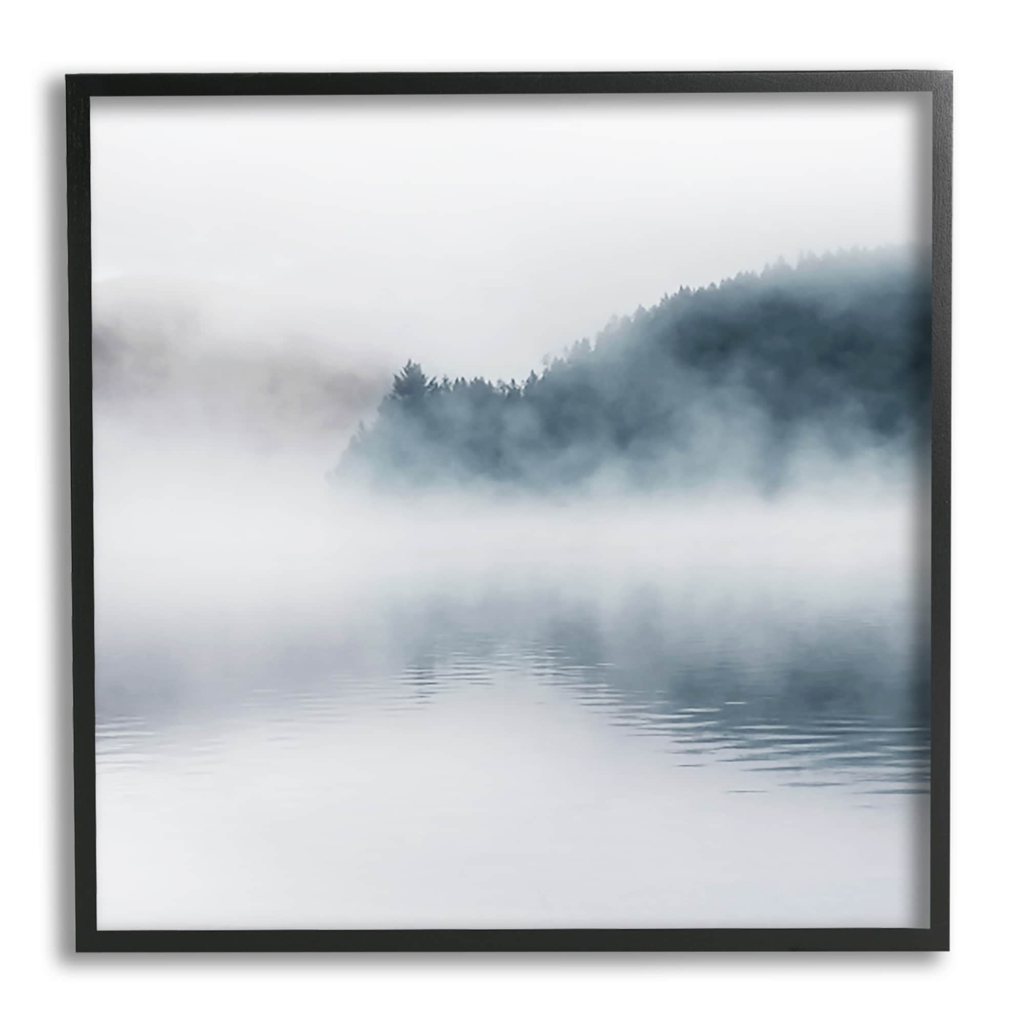 Stupell Industries Heavy Fog Lake Landscape Dense Mist Photography, 24 x 24, Design by Carol Robinson