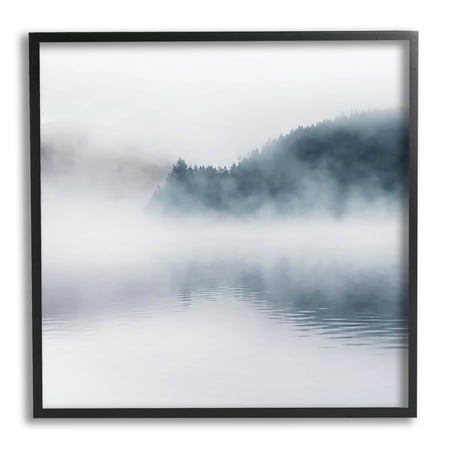Stupell Industries Heavy Fog Lake Landscape Dense Mist Photography 17 x 30 Design by Carol Robinson