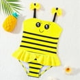 thumbnail image 5 of Gubotare Baby Bathing Suit Infant Baby Girl One Piece Swimsuit Toddler Sleeveless Beach Bikini Bathing Swimwear 18 24 Months (Yellow,18-24 Months), 5 of 9