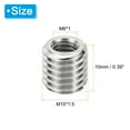 thumbnail image 2 of Uxcell Thread Adapters Sleeve Reducing Nut M10*1.5 Male to M6*1 Female Repairing Insert Nut Screw Reducer 10mm 10 Pcs, 2 of 6