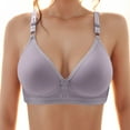 thumbnail image 4 of Sngxgn Women's Wireless Full-Coverage Bra with Everyday Comfort(Blue,40), 4 of 4